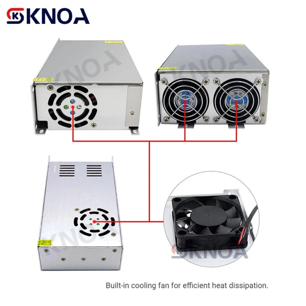 500W 600W 1000W 1500W Adjustable Power Supply 110/220V AC To DC 12V 13.8V 15V 24V 36V 48V 60V 72V 80V 90V 100V 150V 200V SMPS
