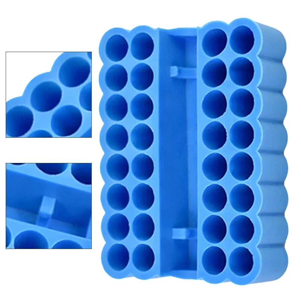 Easy To Organize DIY Projects Bit Organiser 32 Holes Bit Holder 32 Hole Capacity Compact Design Easy To Carry Lightweight