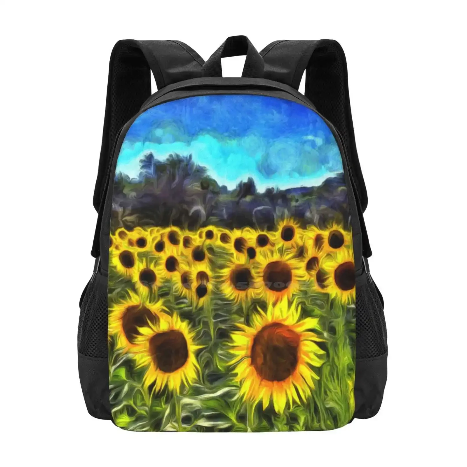 

Sunflowers Van Gogh Hot Sale Schoolbag Backpack Fashion Bags Sunflowers Van Gogh Sunflowers Vincent Van Gogh Vincent Van Gogh