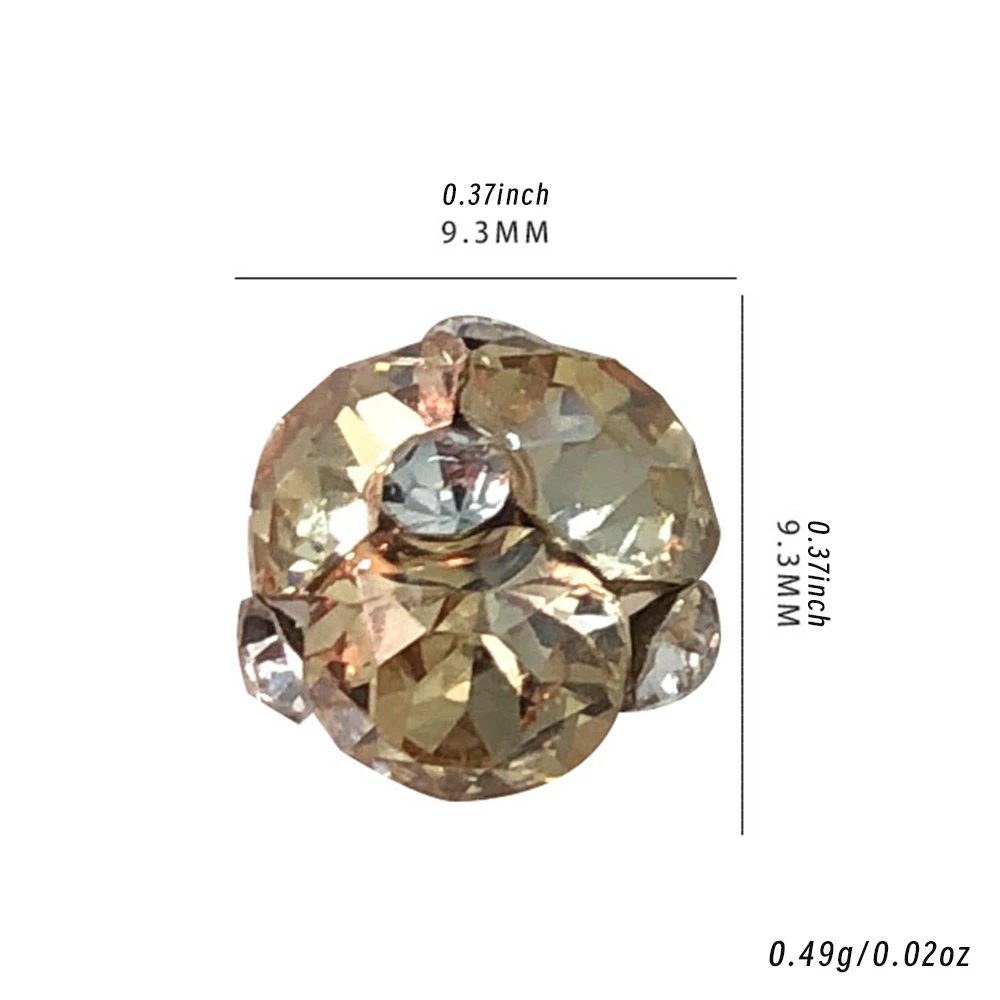 10/14 قطعة SS6 ~ SS28 الشمبانيا كريستال واضح كومة الماس الأساس شفافة زيرون مسمار الراين مجوهرات مانيكير اكسسوارات #6