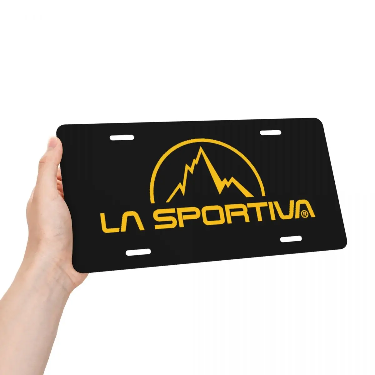 Custom La Sportiva Logo License Plate Funny Climbing Decorative Car Front License Plate Aluminum Metal Sign Vanity Tag 12x6 Inch