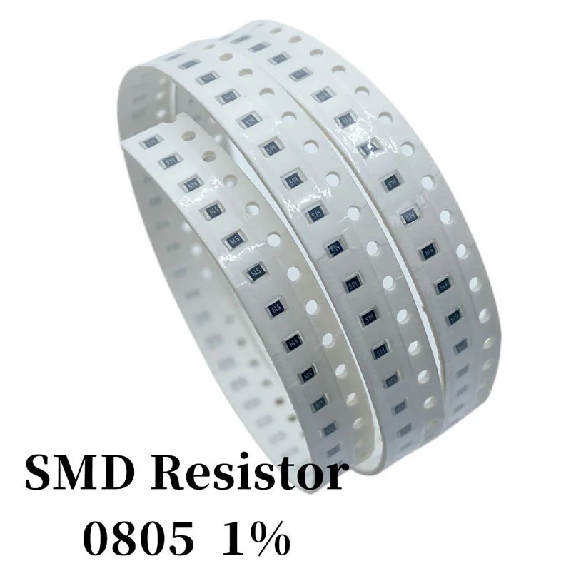 Imagem -03 - Resistor de Smd 1r 15 33 51 33 47 100 240 560 680 Ohms 1k 4.7k 10k 20k 22k 24k 56k 120k 300k 510k 820 1000 Peças k 47 m 0805