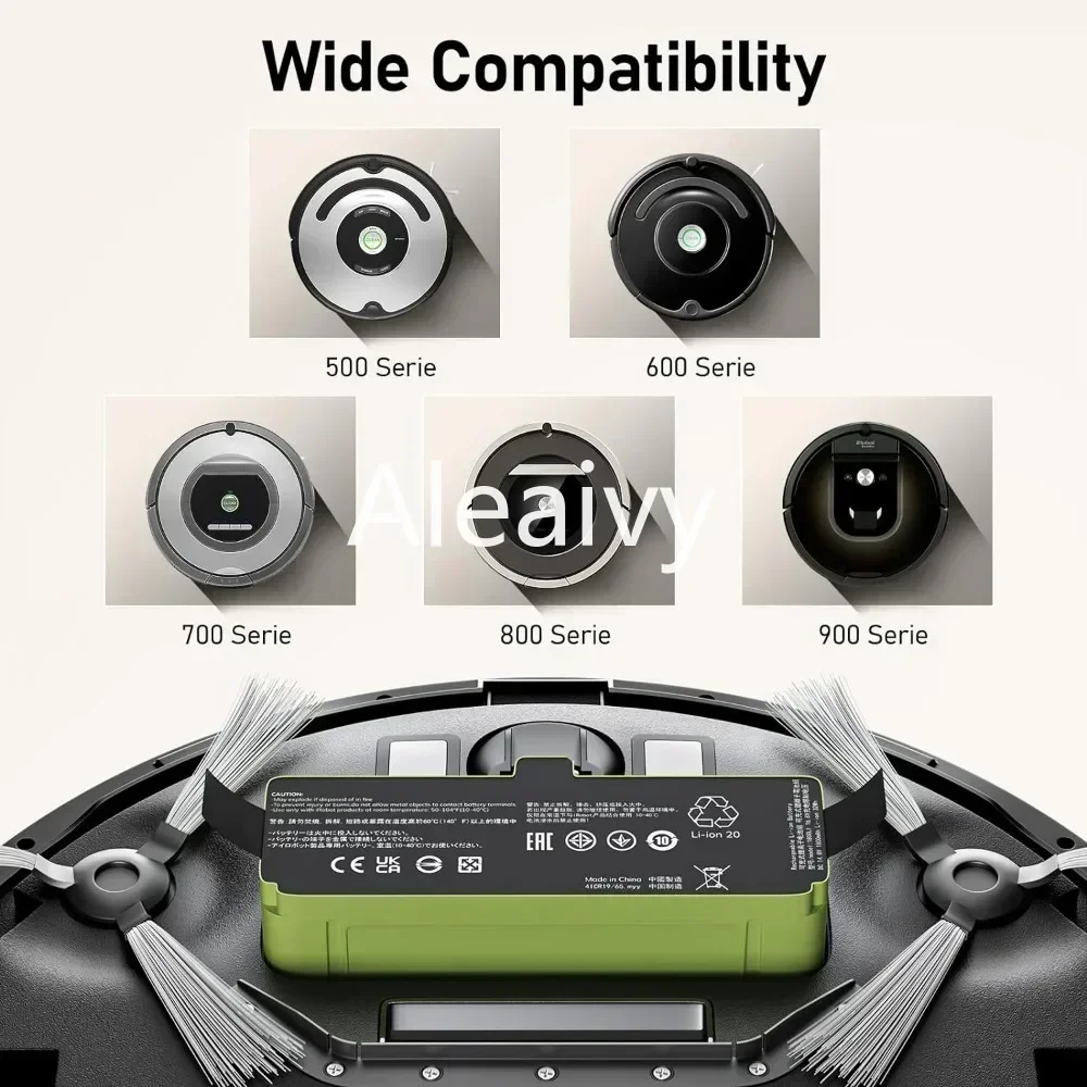 6500Mah Batterij Met Hoge Capaciteit Voor Irobot Compatibel Met Roomba 600 700 800 900 Serie 960 895 890 860 695 680 690 675 640 614