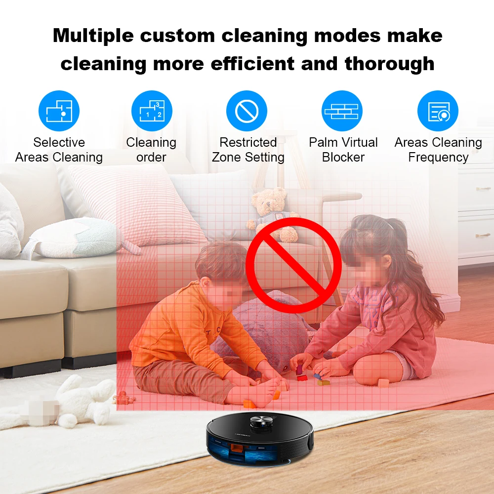 Liectroux X6 LDS Robot Vacuum Cleaner,Laser Lidar Navigation,Wet & Dry Mopping,6500Pa Suction,Multi-Floor Map,Carpet Boosting