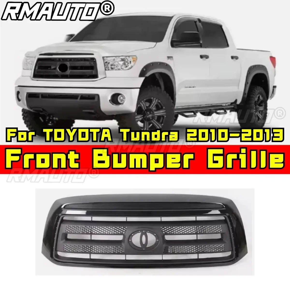 For TOYOTA Tundra Bumper Grill Racing Grills Car Front Grille Grillg Exterior Part For TOYOTA Tundra 2010-2013 Car Accessories