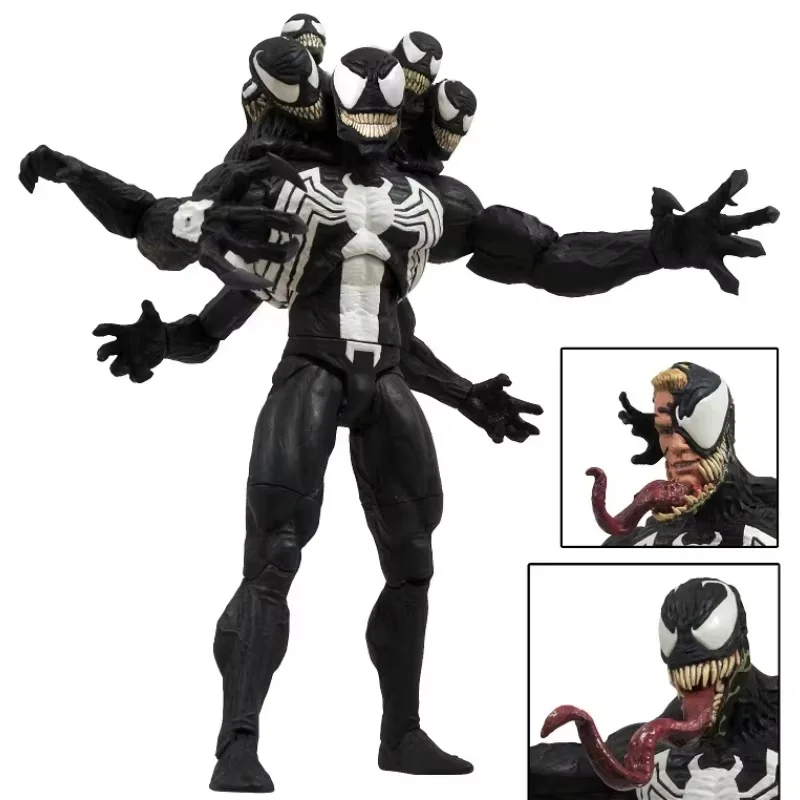 Diamond Select Toys Dst Marvel Select Venom 7 Inches 18cm Retro Original Action Figure Toy Birthday Gift Collection Model