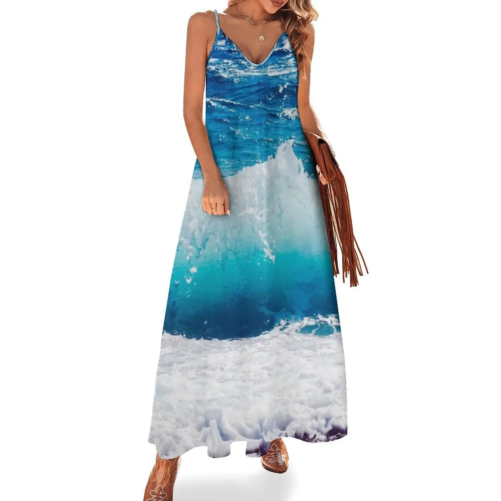 

Ocean waves Sleeveless Dress Dress woman ladies dresses for women 2025 Dress
