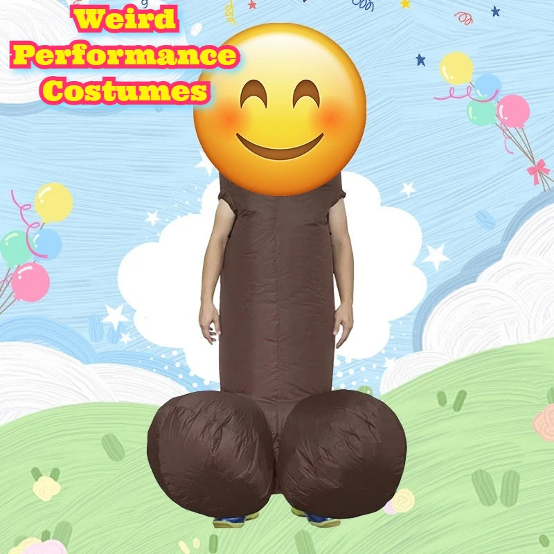 

Inflatable Brown Big Bird Costume Funny Performance Wear Halloween Singles Day Party Outfit Nightclub Bar Amusing Prop Adult
