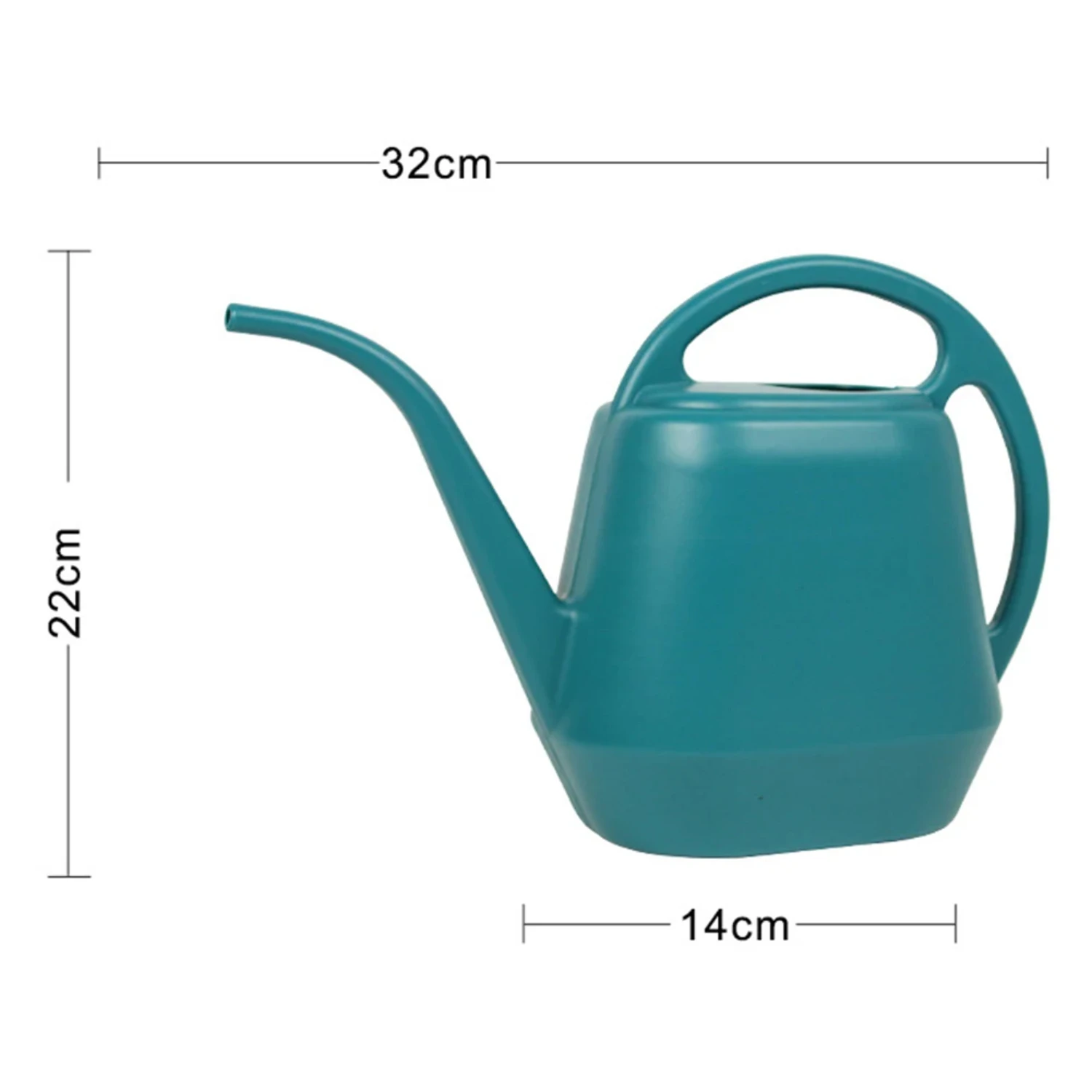 Thickened Plastic Long Mouth Watering Kettle with 2L Capacity for Precise Watering in Garden - Essential Irrigation Supplies for