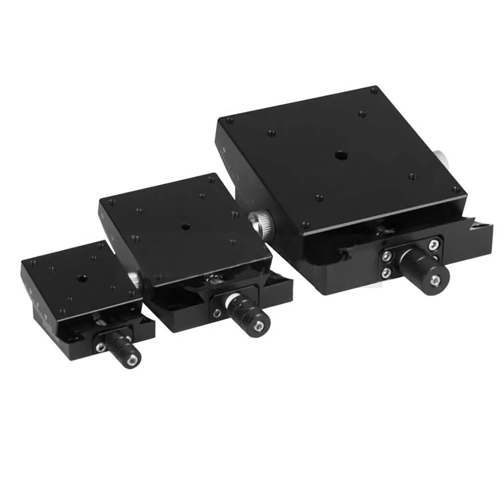 Unidirectional Angle Tilt Adjustment Table Manual Arc Fine Adjustment Stage Screw Driven Angle Stage Aluminum Alloy Material