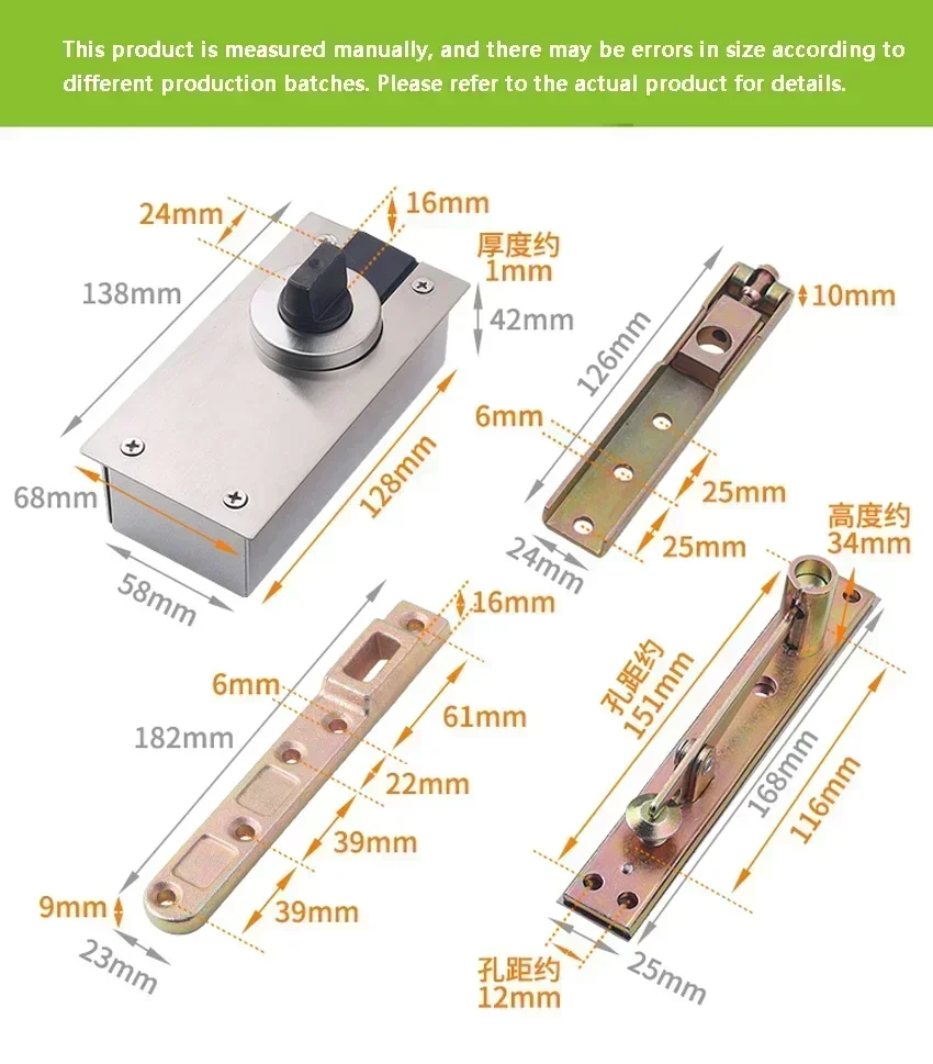 For Heavy Duty Door Pivot 360 Degree Rotary Door Hinge Pivot Hinge Stainless Steel Hardware Up And Down 1 Set Load weight 400KG