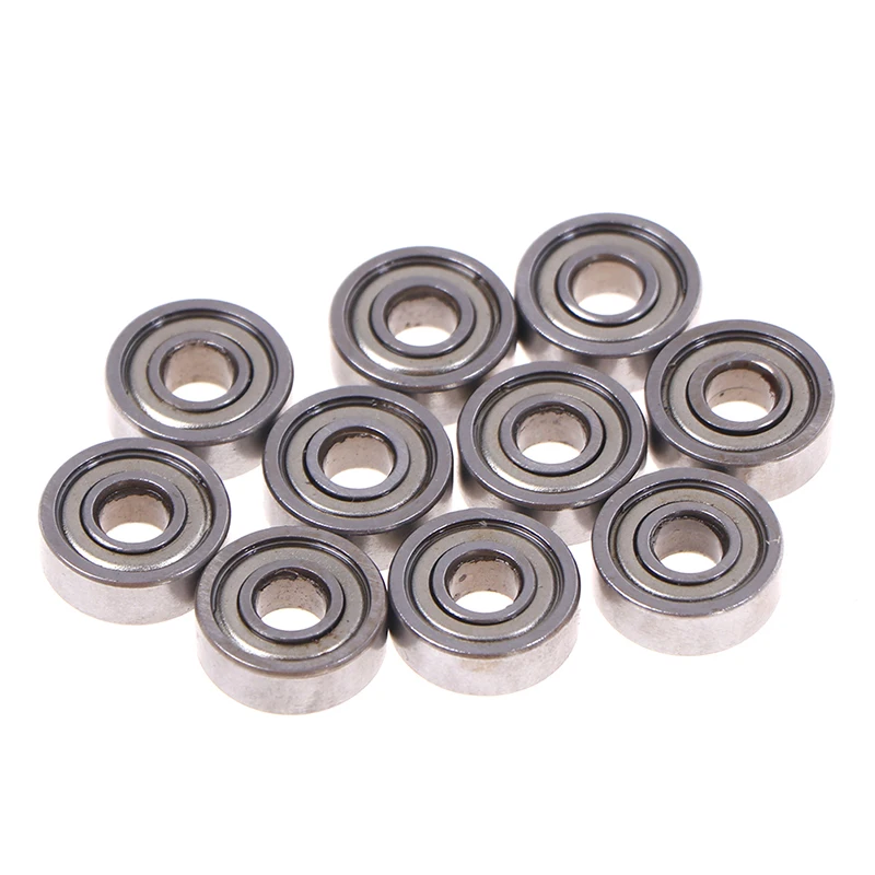 10Pcs 5x14x5mm Deep Groove Spherical Carbon Steel Miniature Bearings 605ZZ