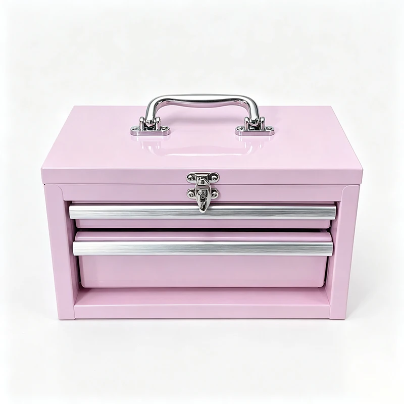 Portable heavy duty steel tool storage box OEM/OBM customizable, removable tray, lockable design, load capacity 150kg