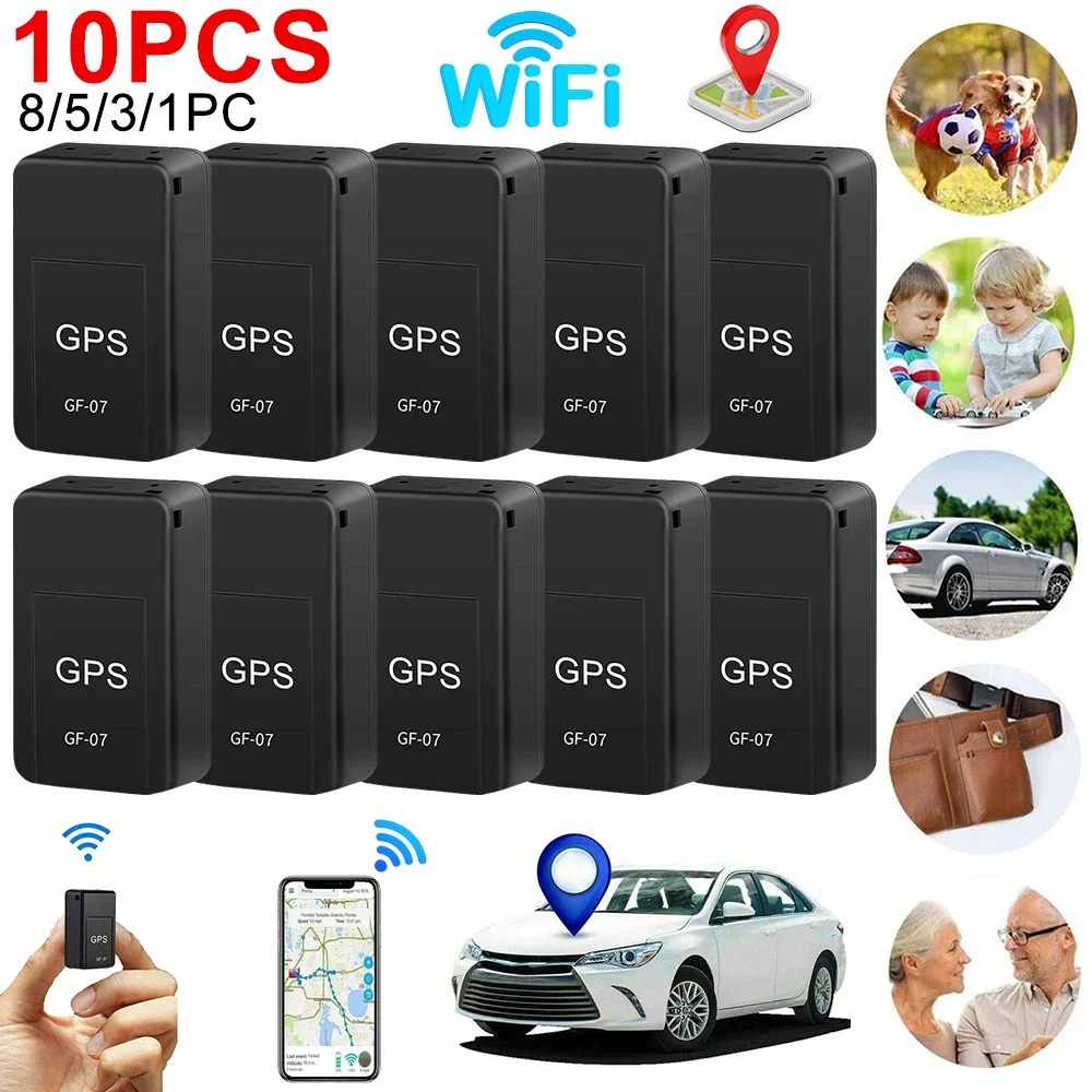 10PCS GF-07 GPS Tracker Car Real Time Tracking Mini Car Locator Anti-theft Instrument Automotive GPS