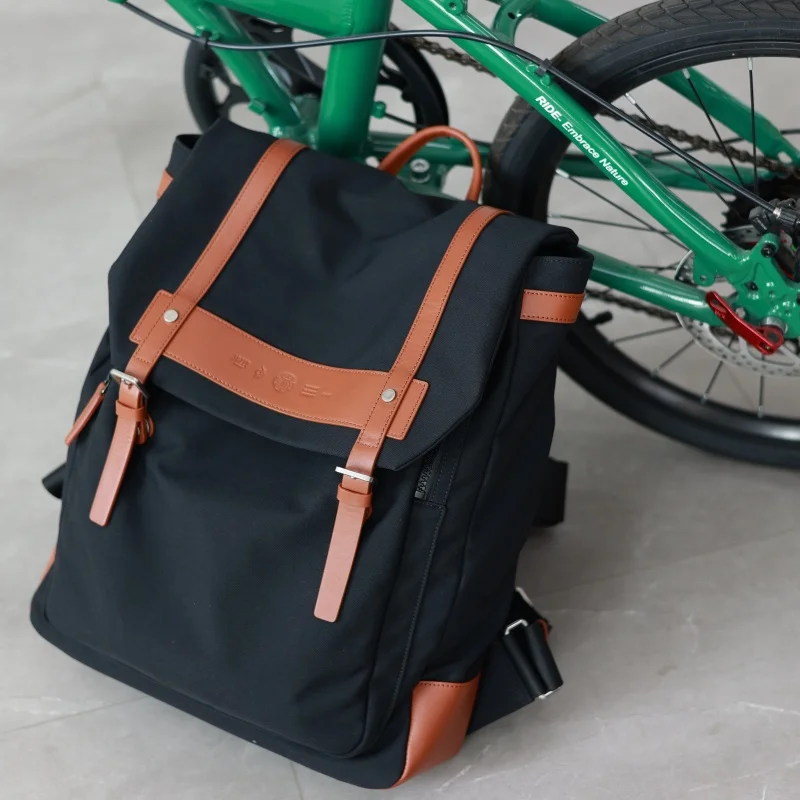 Large Capacity Backpack Matching Genuine Leather Computer Bag For Travling And Working
