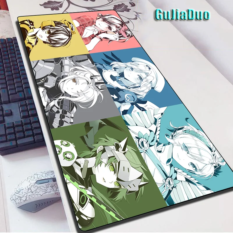 D.Va Alas Mouse Anime Gamer XXL Ukuran Besar Papan Ketik Komputer Meja Matras Gaming Aksesori Kawaii Comic Mousepad PC Metallo