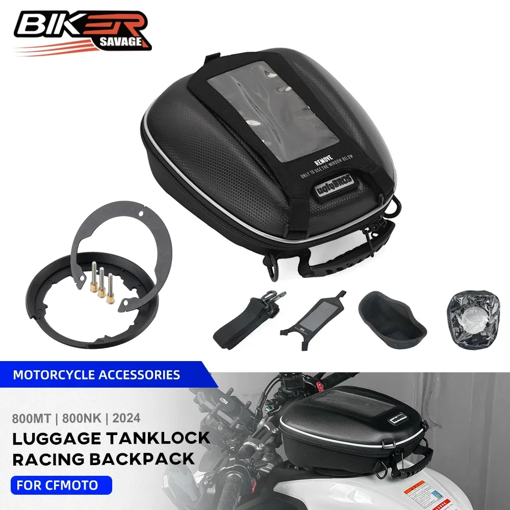 For CFMOTO 800MT 800NK 2024 Tanklock Racing Backpack Motorcycle Tank Bags Luggage Storage Bag Waterproof Navigation Handbag 2022