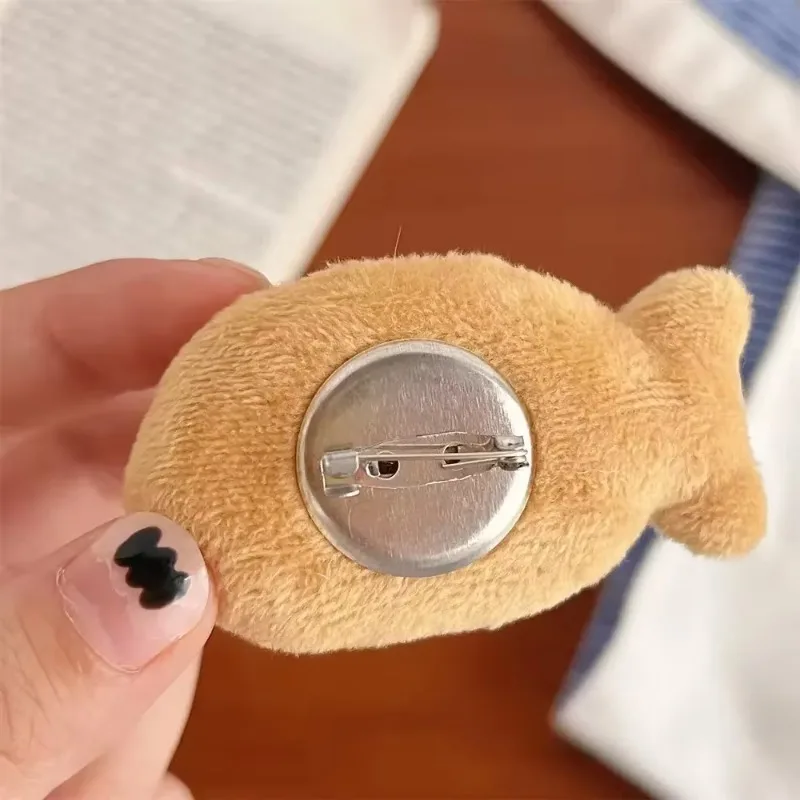 Cartoon Cute Fashion Snapper Brooch Plush Fish Brooch Backpack Sweater Corsage Snapper Brooch Accessories Creative Gift