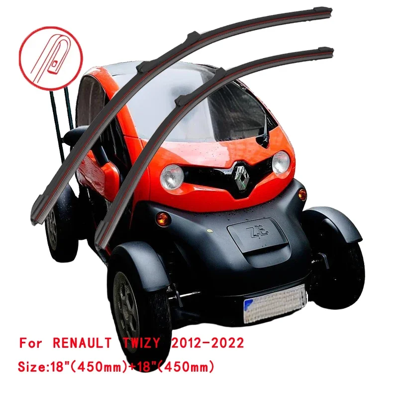 

For RENAULT TWIZY ZE 2012-2022 Car Windshield Wiper Blade Front Windscreen Brushes Washer Accessories Cleaning Replacement Parts
