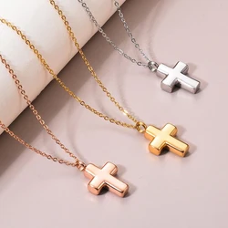 Cross Cremation Necklace for Ashes Stainless Steel Memorial Cremation Urn Keepsake Pendant Necklace Jewelry for Women Men