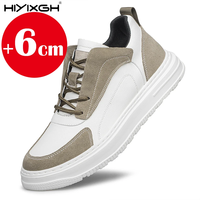 

Мужская обувь-лифт большого размера, дышащие повседневные кроссовки на скрытом каблуке 6 см, увеличивающие рост, спортивные кроссовки для мужчин, теннисные кроссовки