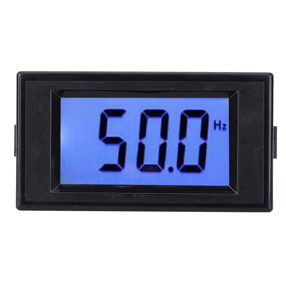 Digital Frequency Meter D69-HZ 10-199.9Hz AC 80-300V LCD Display Cymometer Measurement Tool