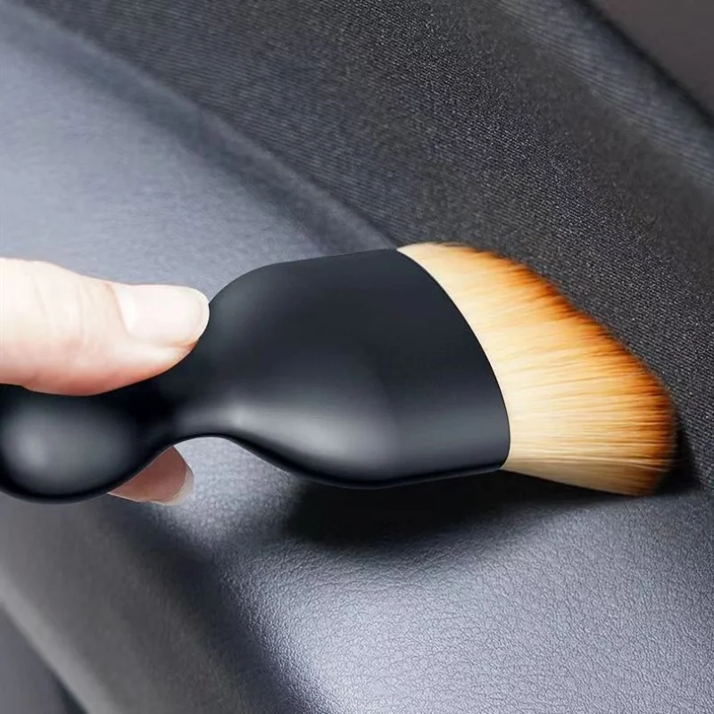 Car Interior Lint Brush Short Car Cleaning Air Conditioning Outlet Cleaning Brush Multi-functional Cleaning Soft Brush