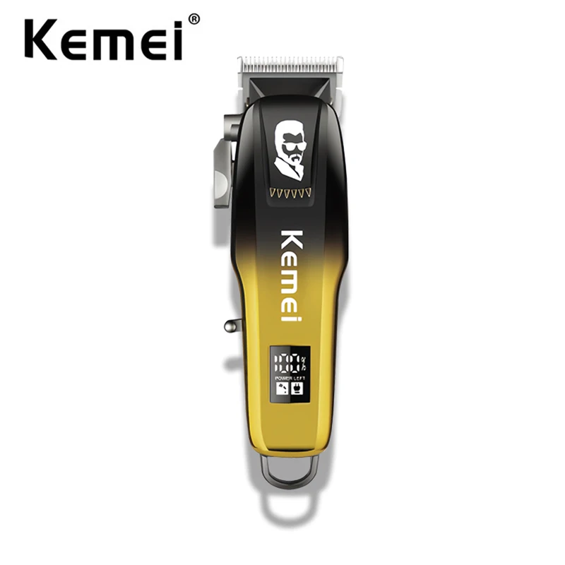 Kemei Men Hair Clipper Barber Professional Cordless Rechargeable Hair Trimmer Convenient At Home Haircut Hair Cutting Machine