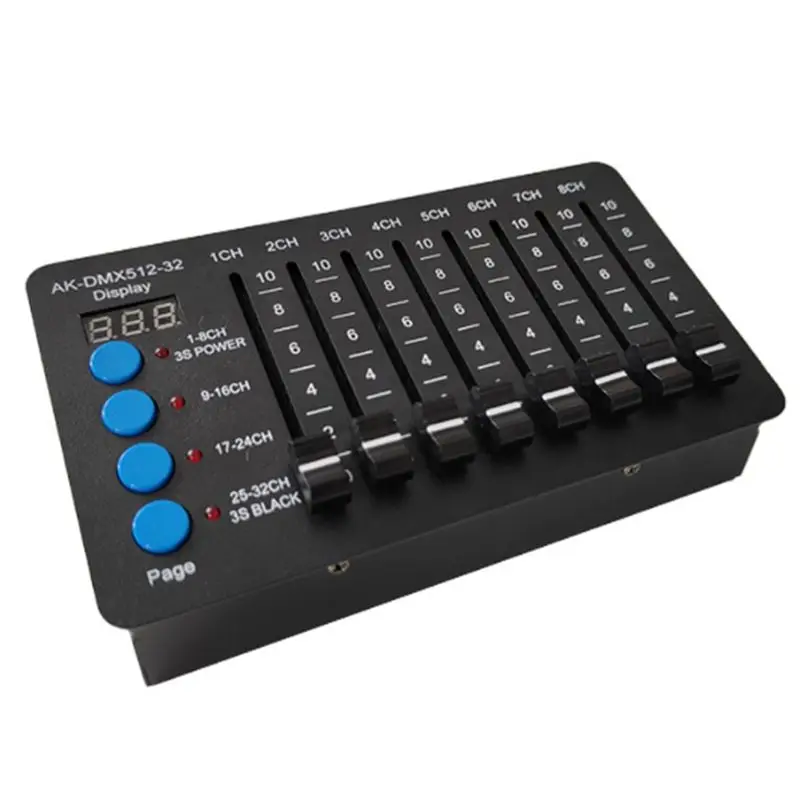 DT21 32 Channel DMX512 Controller, Mini LED Par Lighting Console for Computer Light Dimmer, Stage Lighting