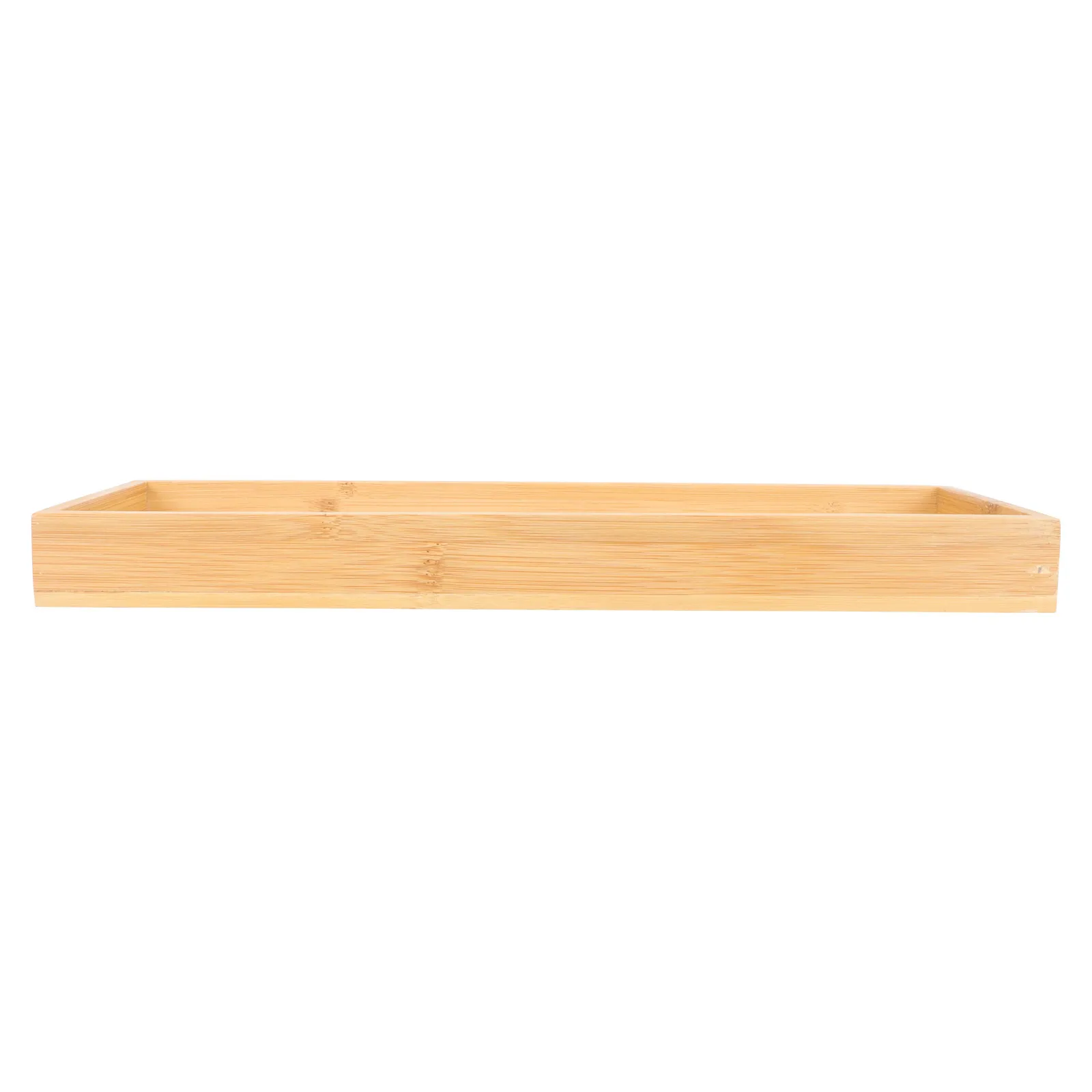 

Bamboo Vanity Tray Bathroom Storage Plate Wooden Countertop Trays Toothbrush Cup Tissue Incense Soap Organizer Long Time Use