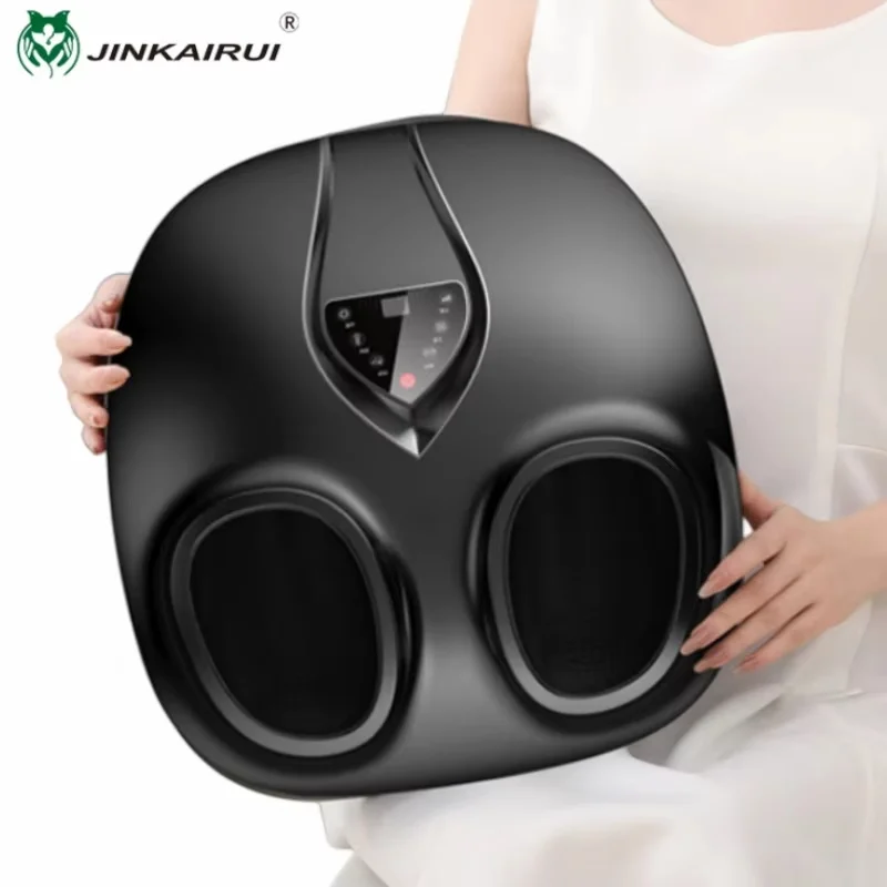 7 Modi Elektrischer Vibrator Fußmassagegerät Automatische 6D-Massage Infrarot-Heizwalze Kneten Luftdruckmaschine Abnehmbar für