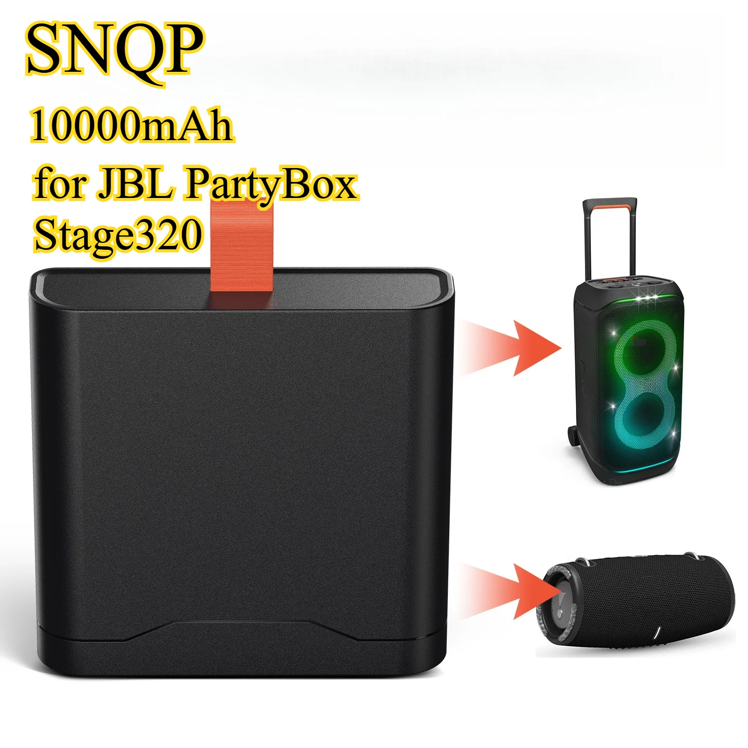 

Портативный аккумулятор большой емкости 10000 мАч для JBL PartyBox Stage320 и динамиков Xtreme 4 — долговечный аккумуляторный блок питания