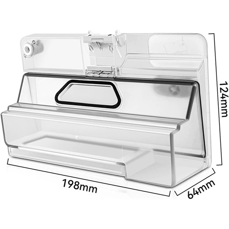 Caja de polvo para tanque de agua, filtro Hepa, mopa de vacío, plástico esencial para Xiaomi Mijia G1 MJSTG1 Robot