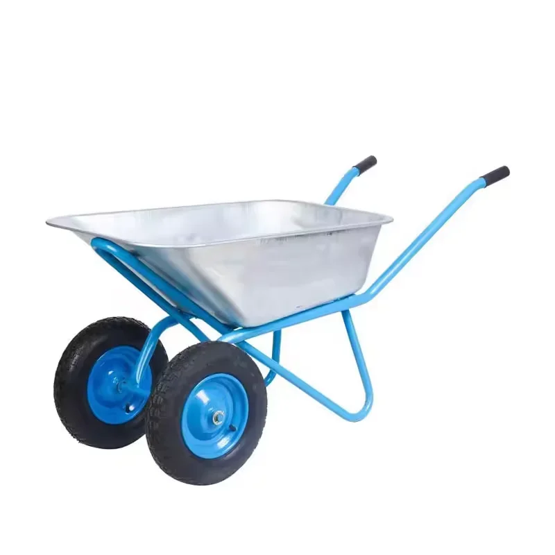 Unicycle Industrial Wheelbarrow Wholesale Uer Garden Tracked Construction  Double Wheel Industrial Wheelbarrow