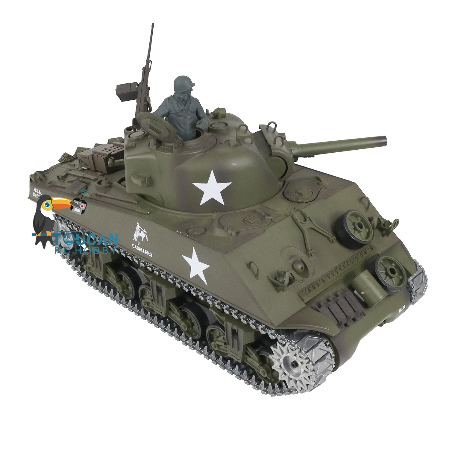 Henglong 1:16 RC Tank 3898 7.0 M4A3 Sherman Metal Tracks 2.4G RTR Simulation Battle Toy for Adults Collectible