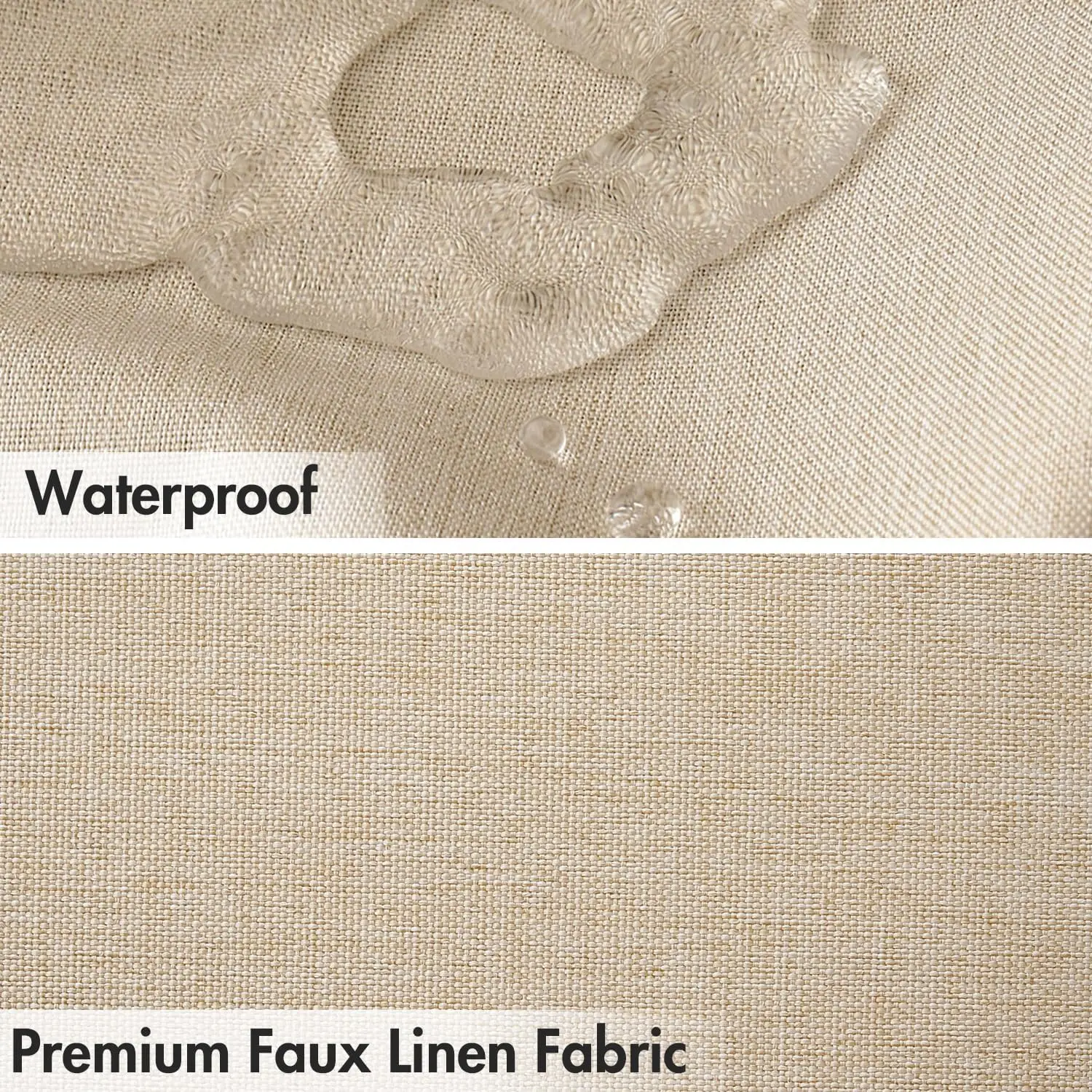 

Льняная текстурированная плотная тканевая шторка для душа нейтрального цвета для ванной комнаты и ванны на ножках, многофункциональная шторка