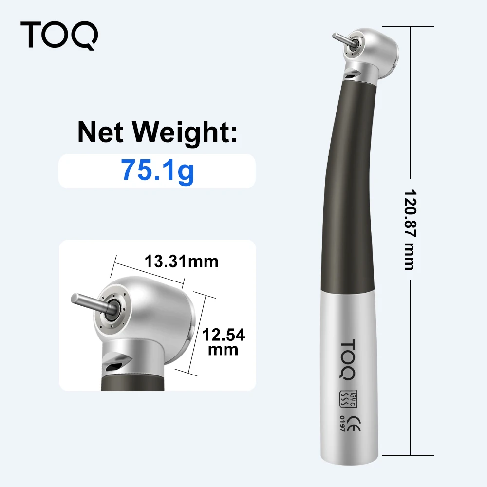 Titanium Alloy dental high speed handpiece for coupler air turbine optical fiber Torque head LED handpiece dentista tools