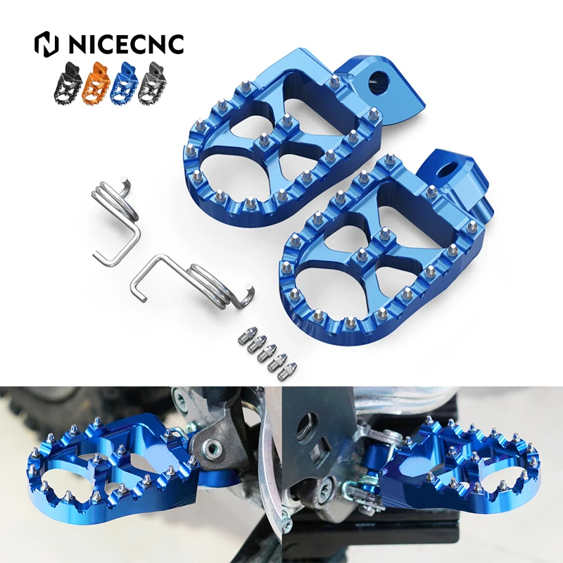 Motorcycle Footrests Footpegs Rests Pedals For Husqvarna TE 300 FE 350 450 500 TC 250 2014-2016 TC125 FC250 FC350 FC450 2014-15