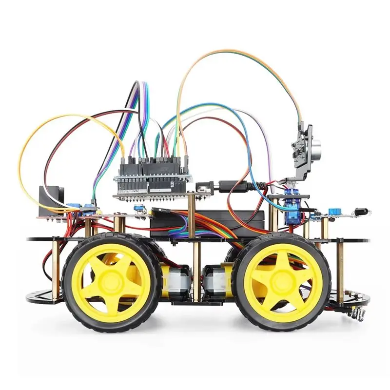 ABTI-Smart Robot Car Coding Kit For Arduino Programming Great Fun Education Learning Robotic Complete Automation Kit