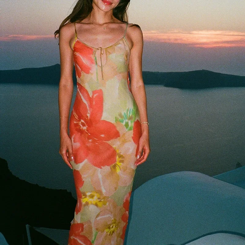 قطع رسم مصبوغة بربطة عنق للسيدات، أزياء محب Y2K، تي شيرت أنيق برقبة على شكل حرف V وتنانير طويلة، ملابس متطابقة للشارع