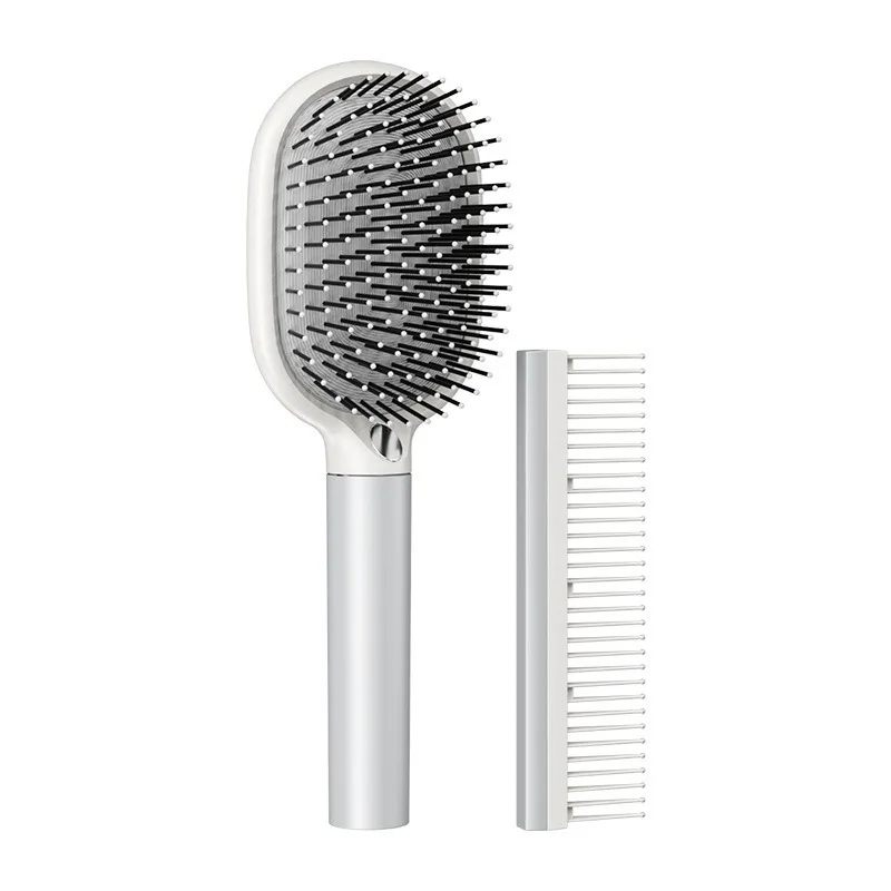 Haarrollerbürste mit Positionierklammern zum Föhnen und Stylen und passendem Rundhaarbürstenset mit abnehmbarem Griff – Detail 8