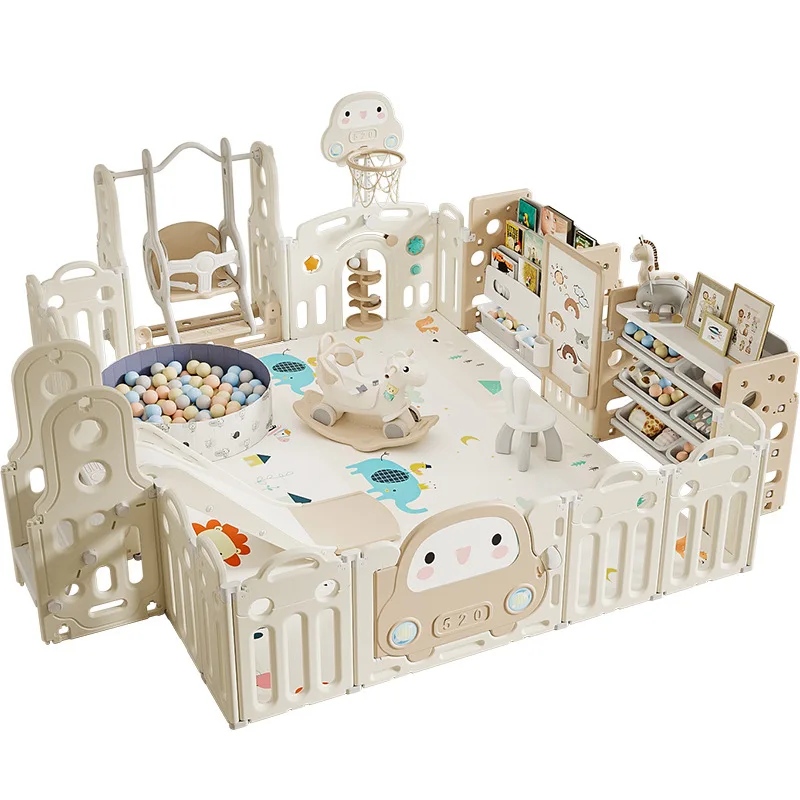 Baby Indoor Home Games Fence Children's Ground Fence Crawling Mat Paradise