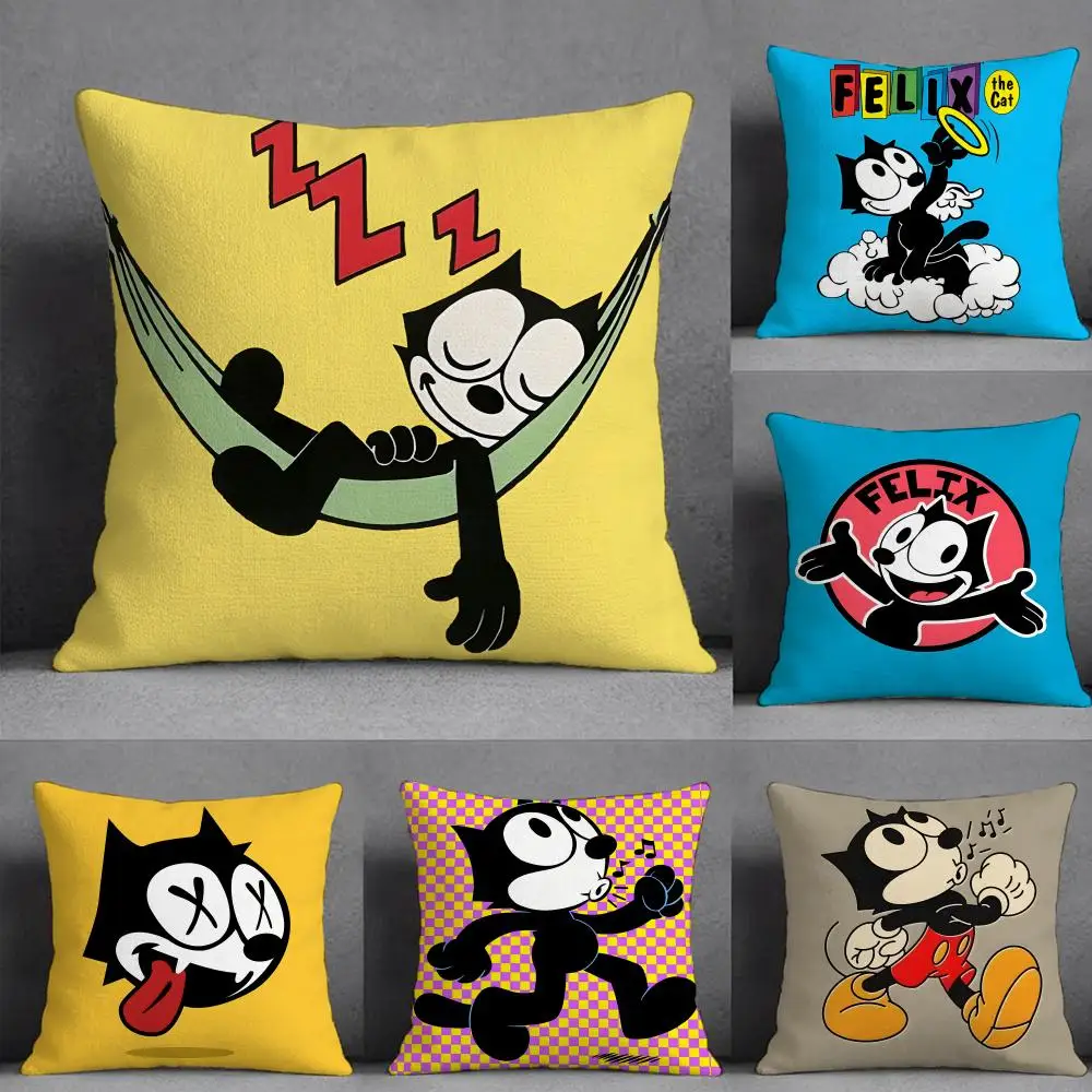 

Наволочка F-Felix The Cat CUTE, с двусторонним принтом, для диванной подушки, подушки для изголовья кровати