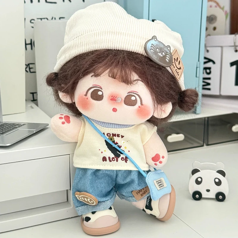 New 20cm Cotton Doll Clothes 5 O'Clock Spring Outing Set Baby Clothes Birthday Gift For Girlfriends Decorative Doll Only Clothes
