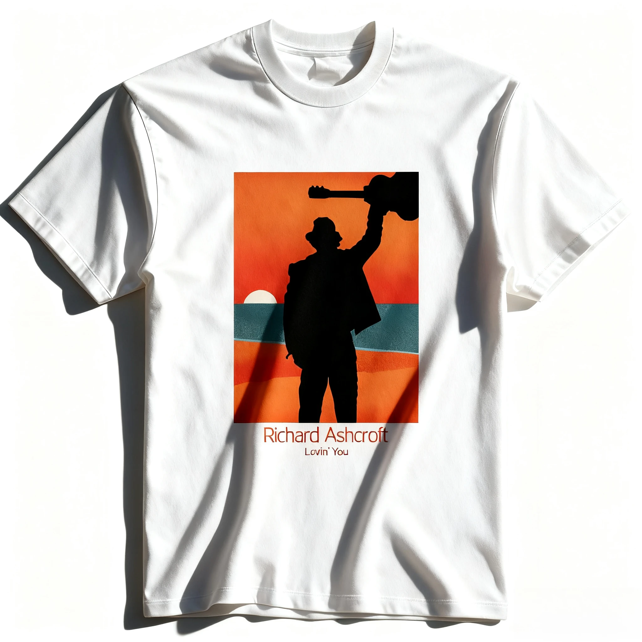 ريتشارد أشكروفت لوفين يو إطار تي شيرت قطن تي شيرتات قصيرة الاكمام الهيب هوب الرجال والنساء الشارع الشهير تنفس يا طوق بلايز #6