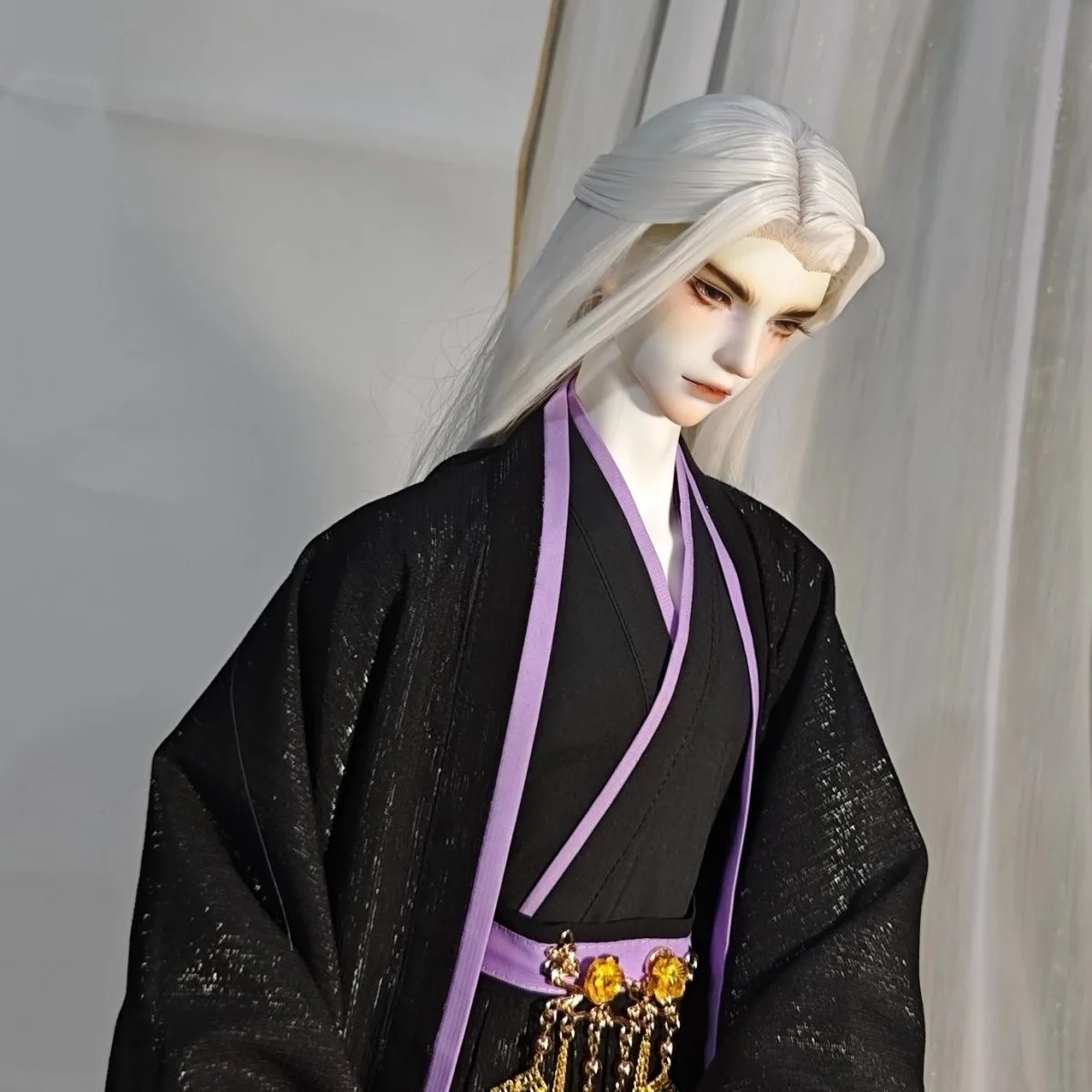 Oude stijl rok 1/4 BJD poppenkleertjes, 1/3 oom pop jurk zwart en rode jurk gratis verzending