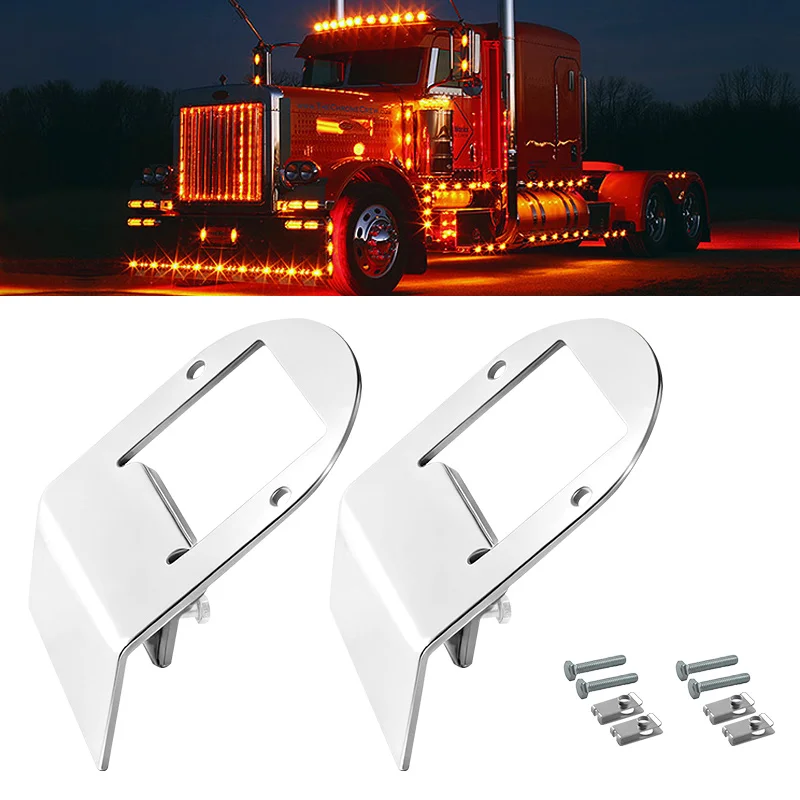 2Pcs 45 Degree Universal Clamp Style Watermelon Under Glow Frame Bracket Shift Mount  Mount Angled Clamp for Truck RV