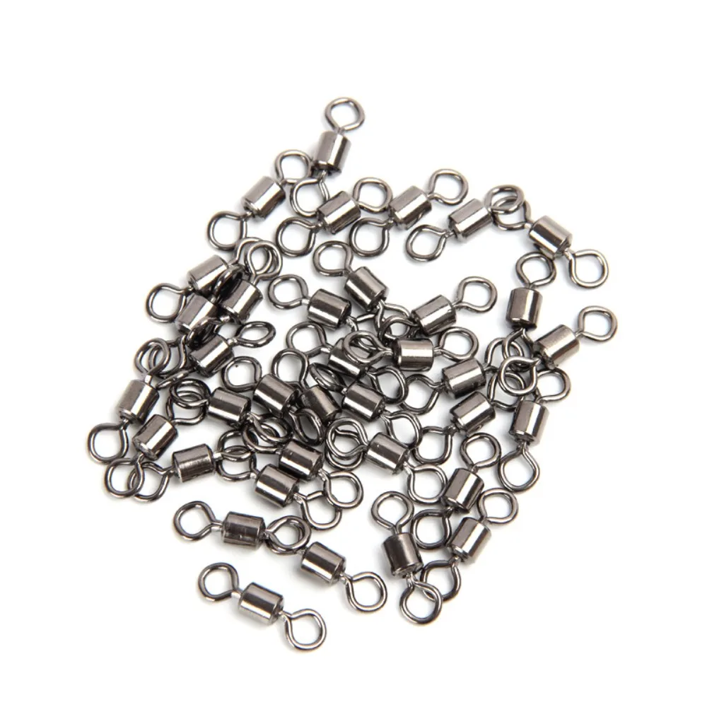 Fishing Eight Shaped Accessories Fishing Tackle Ball Bearing Barrel Ring Swivel Connector Fishing Rolling Swivel Fishing Gear