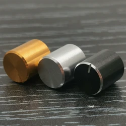 10pcs 10*10mm Aluminum Alloy Potentiometer Knob Cap Volume Control Knob Hat Rotation Switch 10 x 10mm (D x H)
