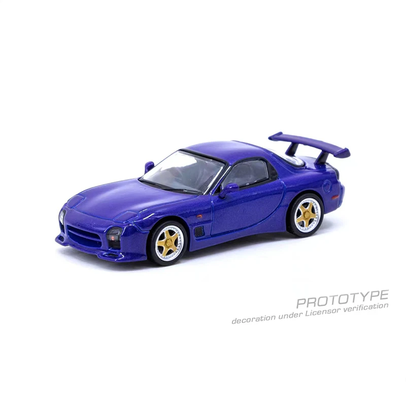 

Tarmac Works 1:64 Model Car RX-7 FD3S Alloy Die-Cast Sport Vehicle Collection-Blue